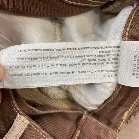 Hollister Ultra High Waisted Patched Denim Dad Jean Brown  Women’s Size 25 - Picture 9 of 9